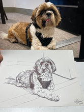 Load image into Gallery viewer, Custom Pen Drawing Portrait
