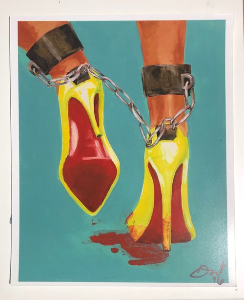 Label Slaves- Slave to the Red Bottom Print