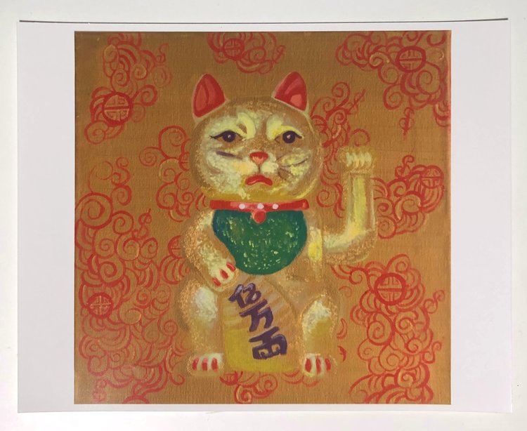 Lucky Cat Print